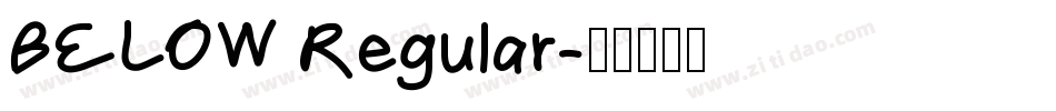 BELOW Regular字体转换